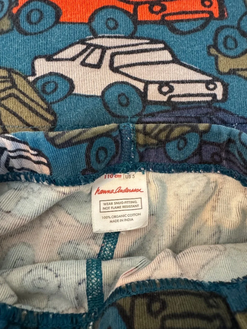 Hanna Anderson boy car pajamas